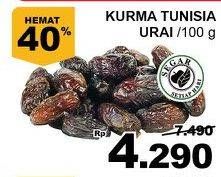 Promo Harga Kurma Tunisia Urai per 100 gr - Giant