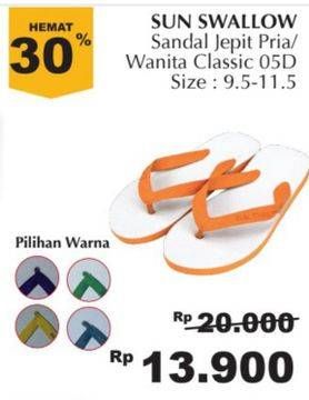Promo Harga SUN SWALLOW Sandal Jepit 05D  - Giant