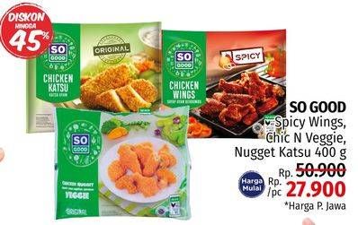 SO GOOD Spicy Wing/SO GOOD Chicken Nugget/SO GOOD Chicken Katsu