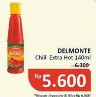 Promo Harga DEL MONTE Sauce Extra Hot Chilli 140 ml - Alfamidi