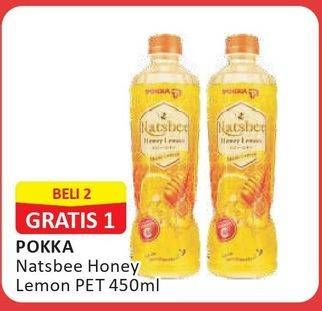 Promo Harga POKKA Natsbee Drink Honey Lemon 450 ml - Alfamart