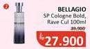 Promo Harga Bellagio Spray Cologne (Body Mist) Bold, Rave Culture 100 ml - Alfamidi