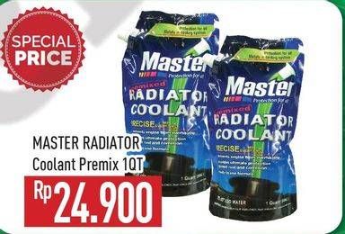 Promo Harga MASTER Radiator Coolant Premix, 1 Quart  - Hypermart