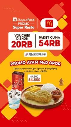 Promo Harga Promo Ayam McD Opor  - McD