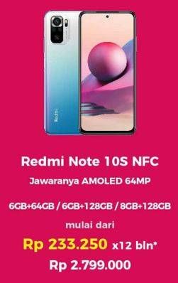 Promo Harga XIAOMI Redmi Note 10S  - Erafone