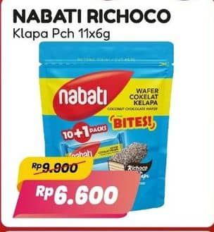 Promo Harga Nabati Bites Cokelat Kelapa 66 gr - Alfamart