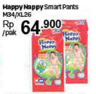 Promo Harga Happy Nappy Smart Pantz Diaper M34, XL26  - Carrefour