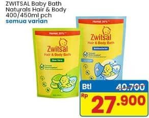 Promo Harga Zwitsal Natural Baby Bath 2 In 1 All Variants 400 ml - Indomaret