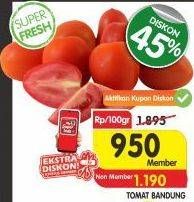 Promo Harga Tomat Bandung per 100 gr - Superindo