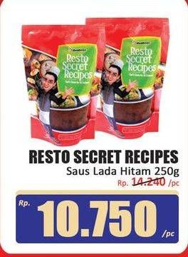 Promo Harga Resto Secret Recipes Sauce Lada Hitam 250 gr - Hari Hari