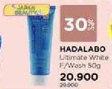 Promo Harga HADALABO Ultimate White Facial Wash 50 gr - Watsons