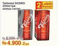 Promo Harga Sosro Teh Botol per 2 pcs 250 ml - Indomaret