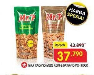 Promo Harga MR.P Peanuts Madu, Bawang 80 gr - Superindo