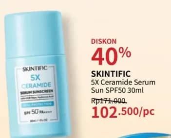 Promo Harga Skintific 5X Ceramide Serum Sunscreen 30 ml - Guardian