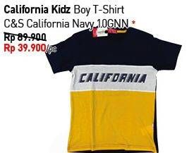 Promo Harga CALIFORNIA KIDS Boy T-Shirt CS California Navy 10GNN  - Carrefour