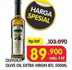 Promo Harga OLIVOILA Minyak Zaitun Extra Virgin 500 ml - Superindo