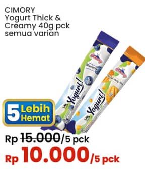 Promo Harga Cimory Yogurt Stick All Variants 40 gr - Indomaret