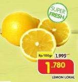 Promo Harga Lemon Lokal per 100 gr - Superindo