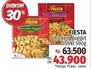 Promo Harga Fiesta Naget Chicken Nugget, Stikie 500 gr - LotteMart