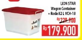 Promo Harga LION STAR Wagon Container + Roda VCH-18  - Hypermart