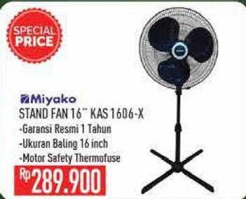 Promo Harga MIYAKO KAS-1606X | Stand Fan 16 inch  - Hypermart