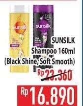 Promo Harga Sunsilk Shampoo Black Shine, Soft Smooth 160 ml - Hypermart