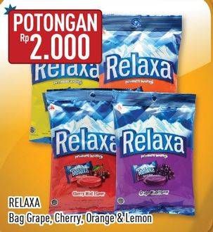 Promo Harga RELAXA Candy Grape, Cherry Mint, Orange, Lemon Funz  - Hypermart