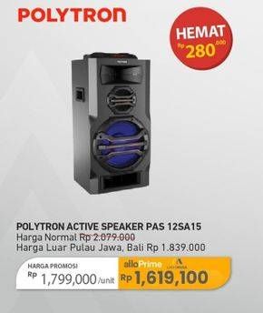 Promo Harga Polytron PAS 12SA15 | Active Speaker  - Carrefour