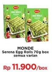 Promo Harga MONDE Serena Egg Roll All Variants 70 gr - Indomaret
