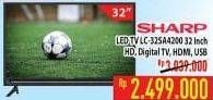 Promo Harga SHARP LC-32SA4200i | LED TV  - Hypermart