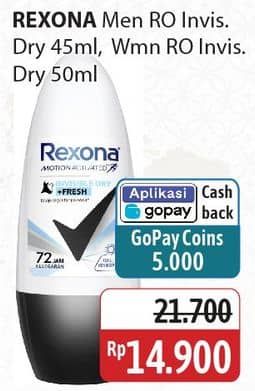 Promo Harga Rexona Men/Women Deo Roll On  - Alfamidi