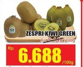 Promo Harga Kiwi Zespri Green per 100 gr - Hari Hari