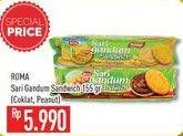 Promo Harga ROMA Sari Gandum Coklat, Peanut 155 gr - Hypermart