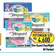 Promo Harga Laurier Super Slimguard Day/Night  - Hypermart