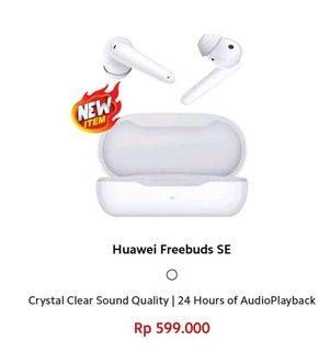 Promo Harga Huawei FreeBuds SE Putih  - Erafone