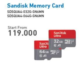 Promo Harga SANDISK Memory Card 32GB, 64GB  - Electronic City