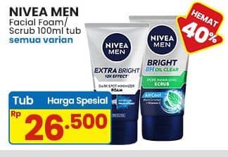 Promo Harga Nivea Men Facial Foam All Variants 100 ml - Indomaret