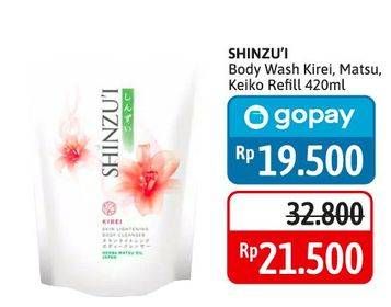 Promo Harga Shinzui Body Cleanser Kirei, Matsu, Keiko 420 ml - Alfamidi