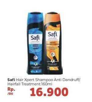 Promo Harga SAFI Hair Xpert Shampoo Anti Dandruff, Hair Fall Treatment 160 ml - Carrefour