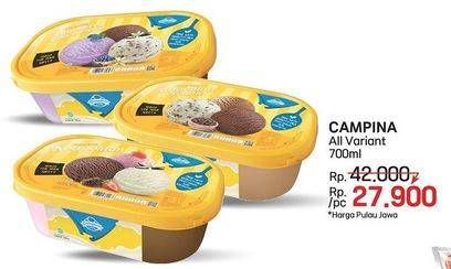 Promo Harga Campina Ice Cream All Variants 700 ml - LotteMart