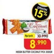 Promo Harga Nissin Biscoco Butter Coconut 200 gr - Superindo