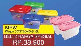 Promo Harga MPW Container 503 per 2 pcs 16000 ml - Yogya
