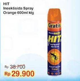 Promo Harga HIT Aerosol Orange 600 ml - Indomaret