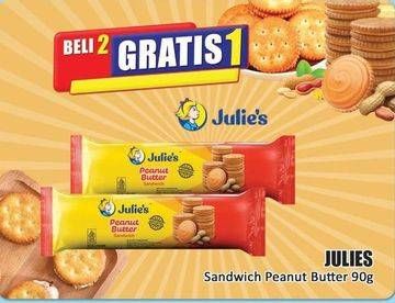 Promo Harga Julies Sandwich Peanut Butter 90 gr - Hari Hari