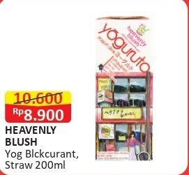 Promo Harga Heavenly Blush Yoguruto Blackcurrant, Strawberry 200 ml - Alfamart
