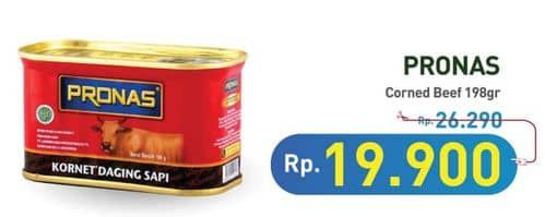 Promo Harga Pronas Corned Beef Regular 198 gr - Hypermart