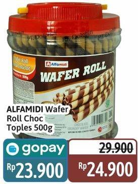 Promo Harga Alfamidi Wafer Roll Cokelat 600 gr - Alfamidi