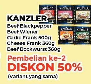 KANZLER Beef Wiener/Frankfurter/Bockwurst