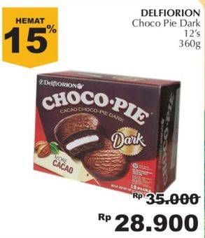 Promo Harga DELFI Orion Choco Pie per 12 pcs 360 gr - Giant