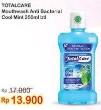 Promo Harga TOTAL CARE Mouthwash Original, Cool Mint 250 ml - Indomaret